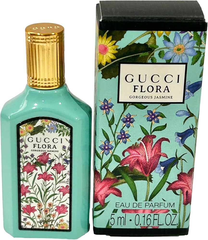 Gucci Flora Gorgeous Jasmine Eau de Perfume for Women | Bright & Elegant White Floral Scent – 3.4 oz / 100 ml