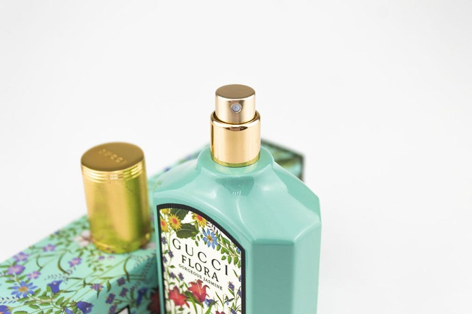 Gucci Flora Gorgeous Jasmine Eau de Perfume for Women | Bright & Elegant White Floral Scent – 3.4 oz / 100 ml