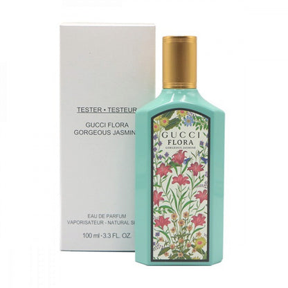 Gucci Flora Gorgeous Jasmine Eau de Perfume for Women | Bright & Elegant White Floral Scent – 3.4 oz / 100 ml
